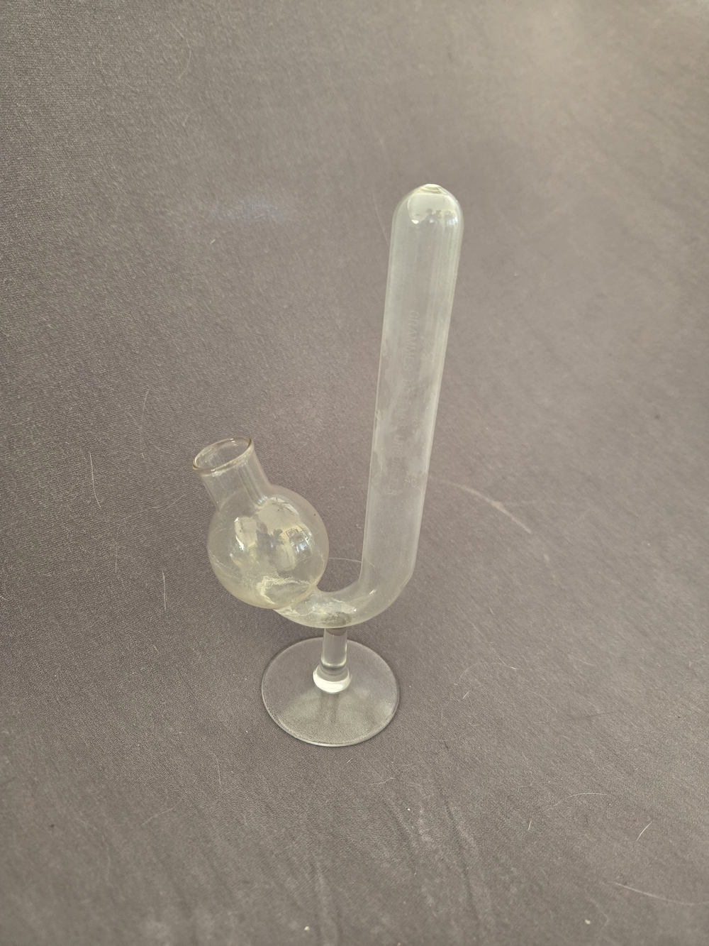 Clear Glass Vintage Medical Tube